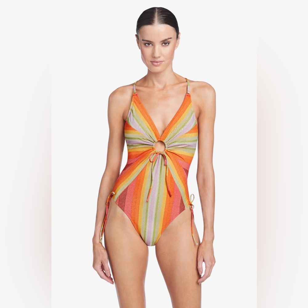 NWT Robin Piccone Greta Keyhole One-Piece size 8